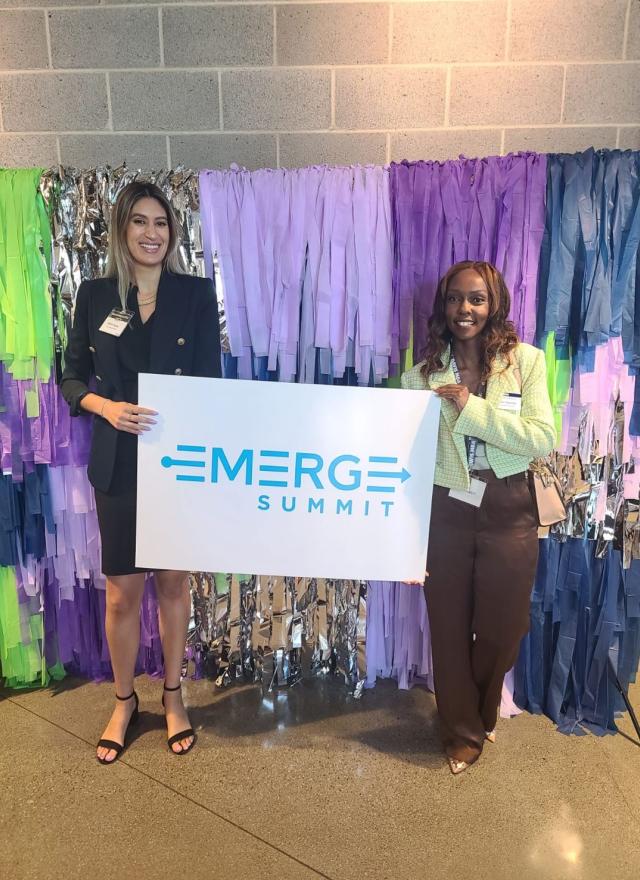 Leticia Garay and Esther Muriithi at the 2022 Emerge Summit