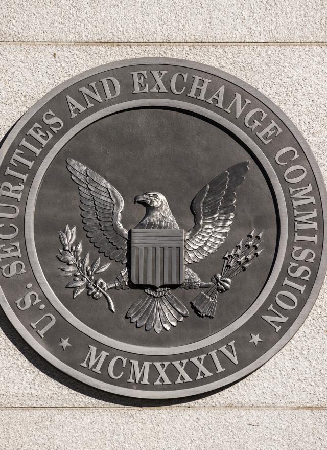 SEC seal on building