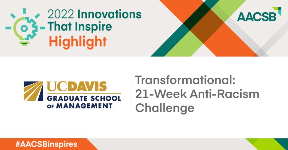 AACSB Innovations that Inspire award winners graphic