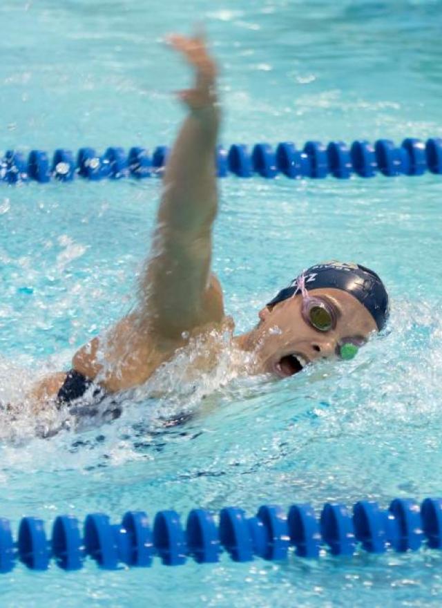 Woman swimming