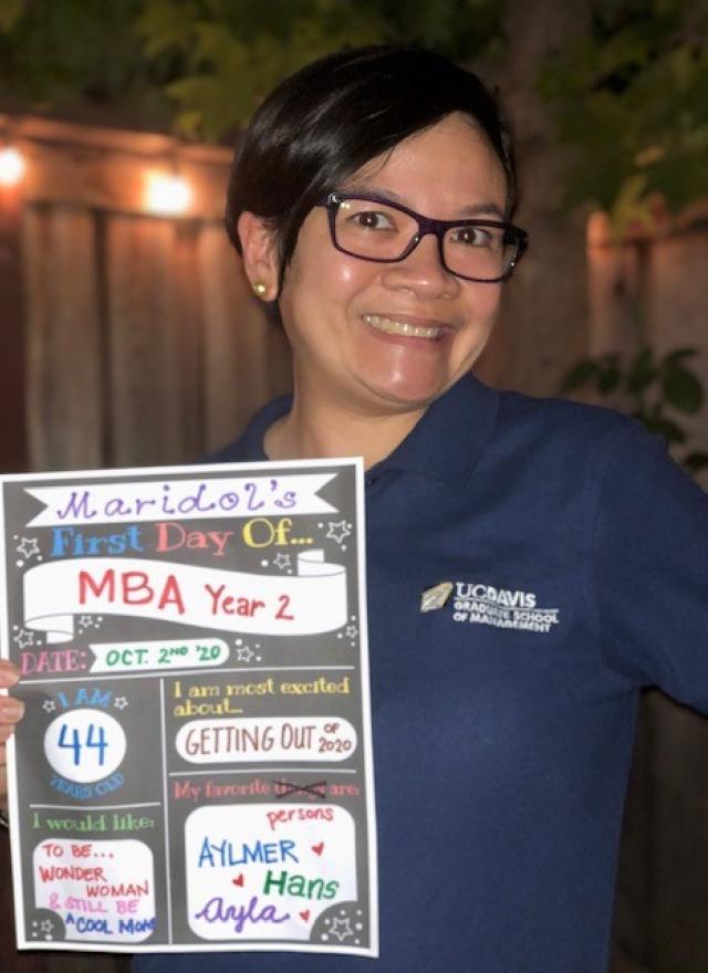 Maridol Guillen begins year two of her MBA at UC Davis