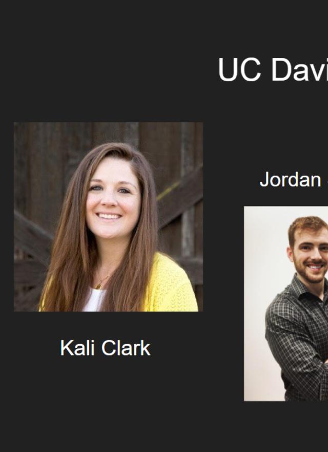 UC Davis Team - Kali, Jordan, Taewon