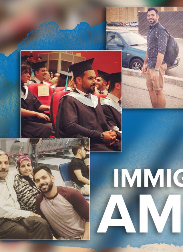 Immigrating to America graphic for Ali Khaleel Ali MBA 23