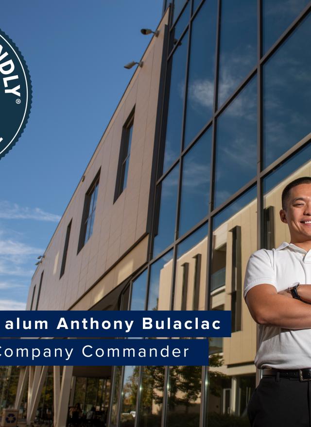Military Friendly Top-10 Gold Award for UC Davis GSM featuring Anthony Bulaclac