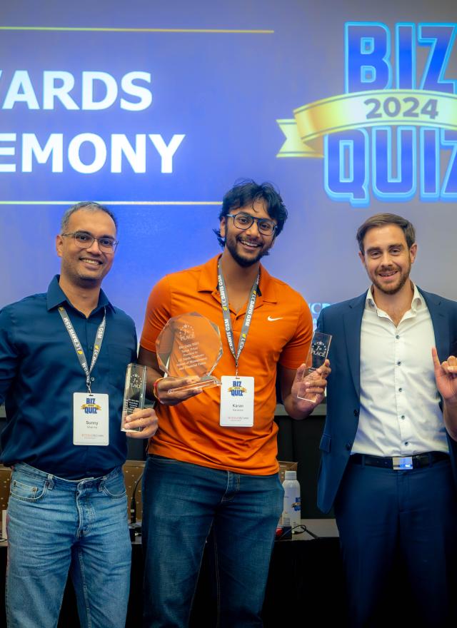 UT Austin Biz Quiz winners