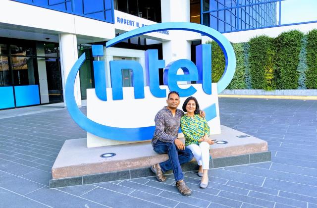 Manik and Shalini at Intel