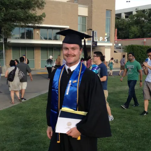 Taylor Stanton at commencement