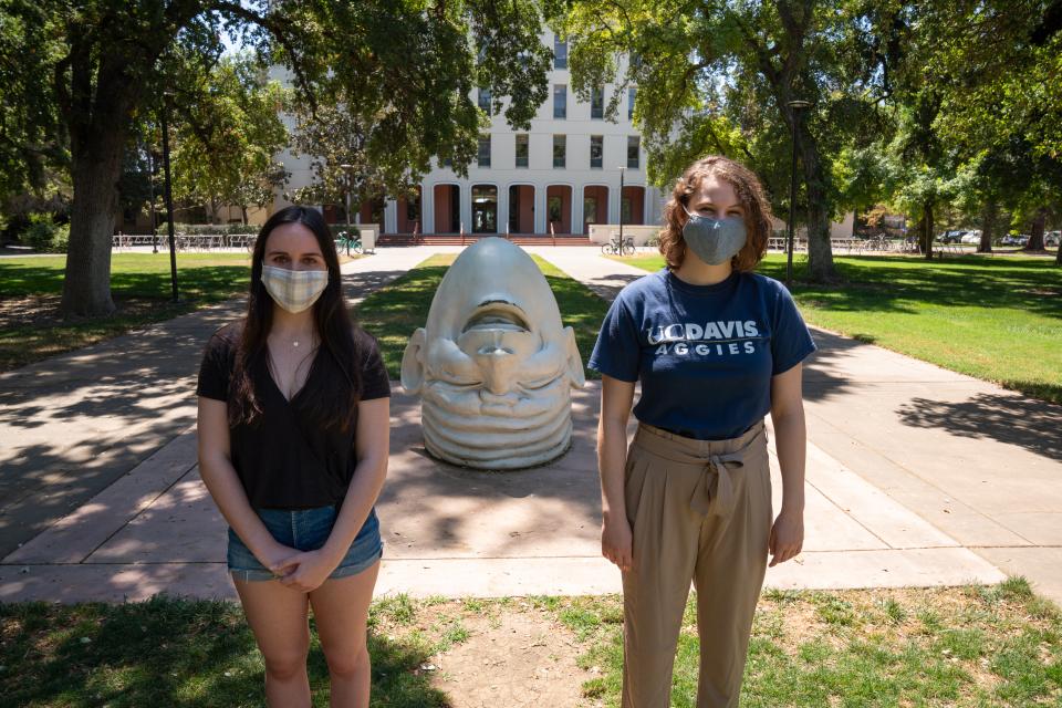 Students wearing masks