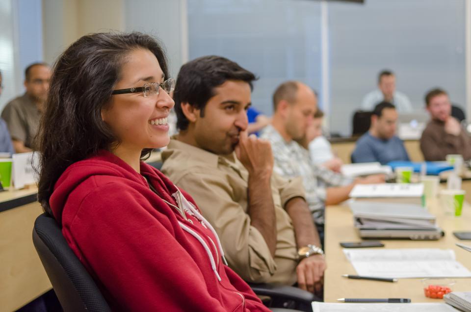 Bay Area MBA students in classroom
