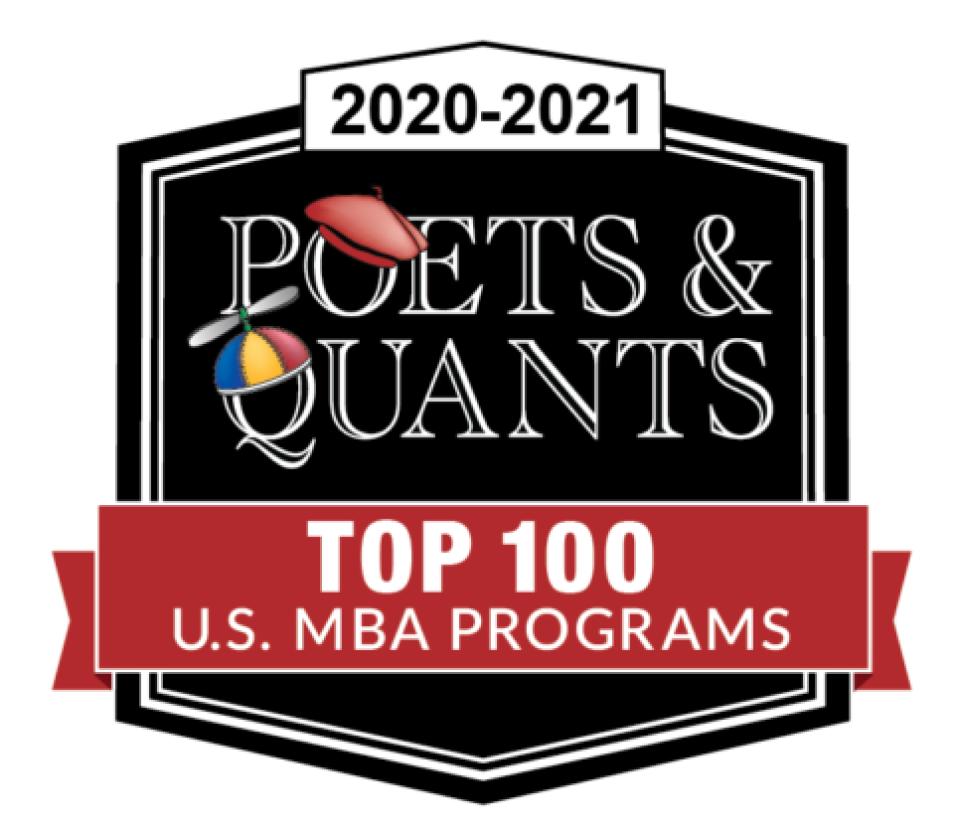 2020-2021 PoetsQuants Top 100 US MBA Programs Logo