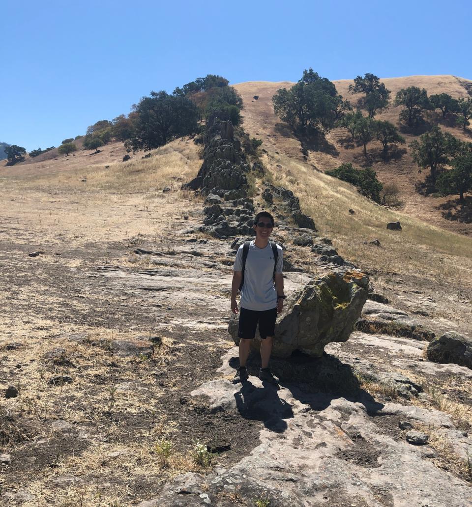 Matthew Low MBA 19 on a hike