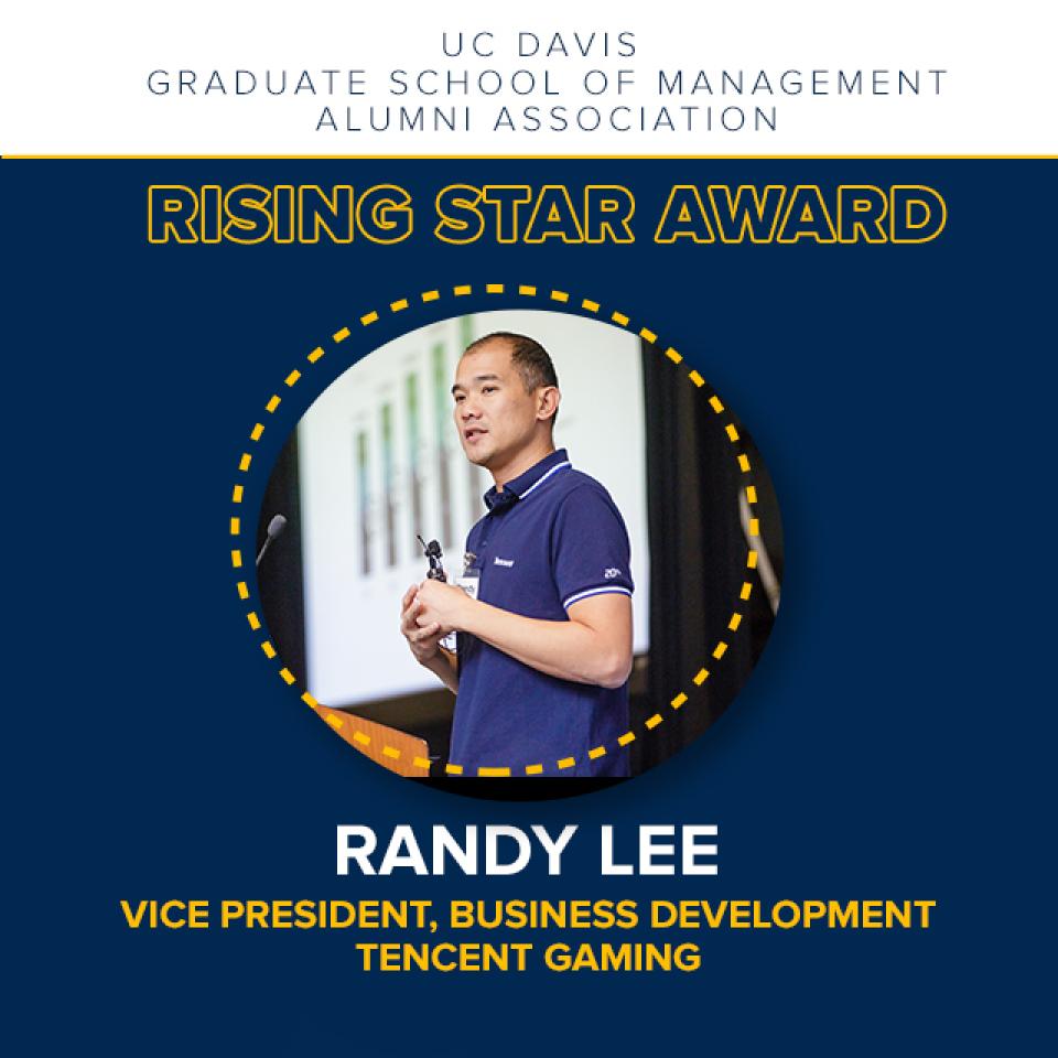 Randy Lee MBA 00, Rising Star Award Recipient