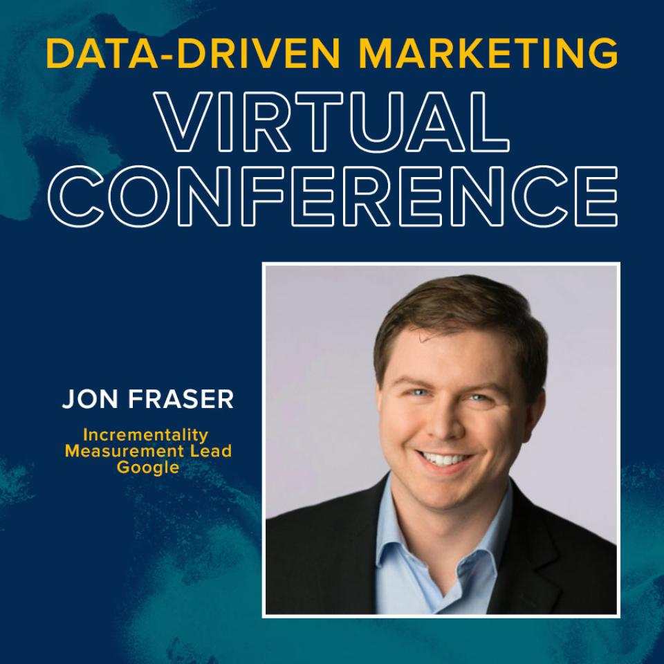 Graphic featuring speaker Jon Fraser of Google