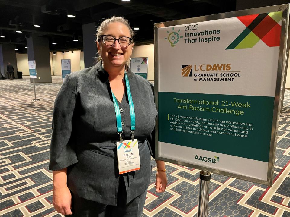 Elizabeth Moon, Chief Diversity Officer at the GSM, attending AACSB's ICAM event in New Orleans