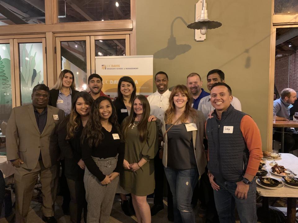 Brandyn Lee and his Sacramento Part-Time MBA cohort