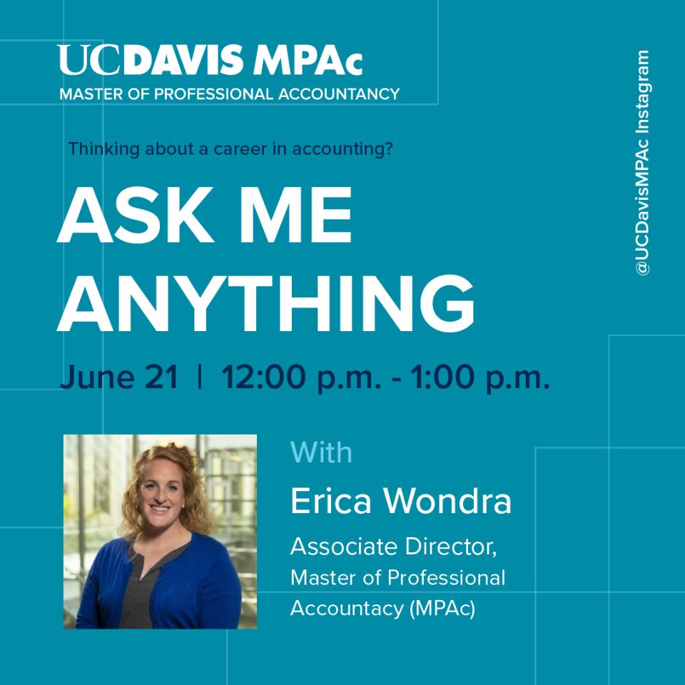Ask Me Anything graphic featuring Erica Wondra