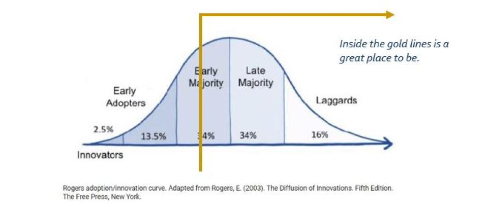 Vanessa Errecarte's diagram of the innovation curve