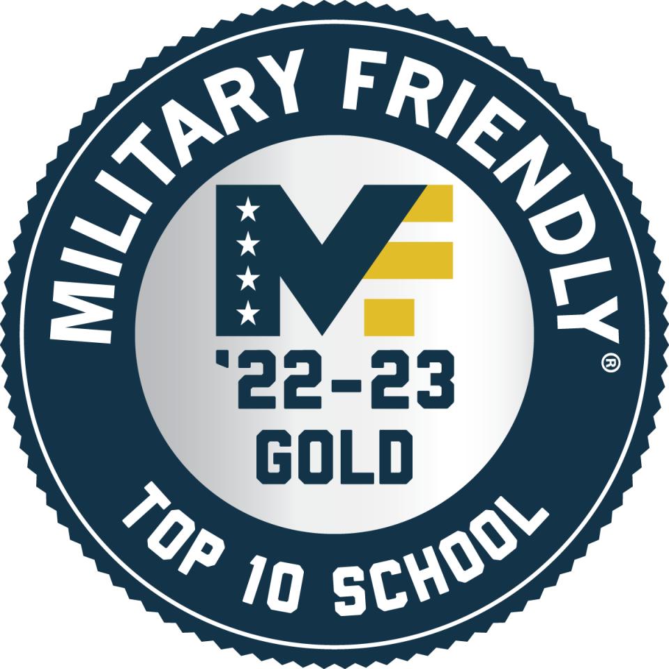 Military Friendly Top-10 School badge