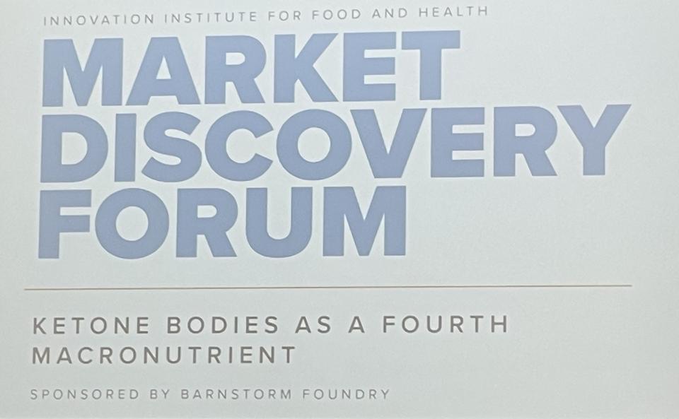 Market discovery forum presentation slide