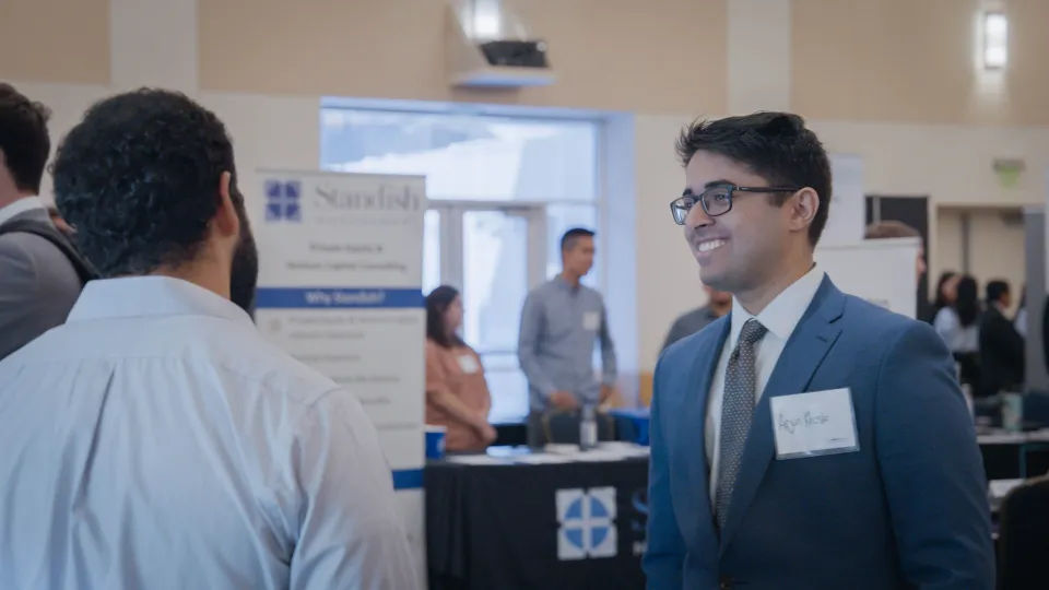 MPAc student at Meet the Firms 2023