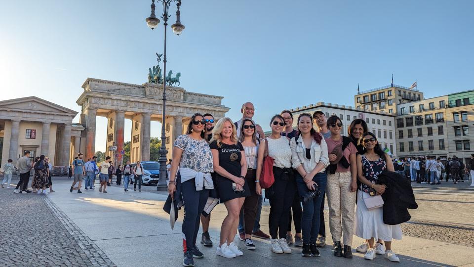 UC Davis in front of the Berlin Gate in Germany