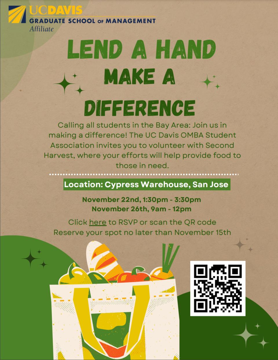 OMBASA Lend a Hand event flyer