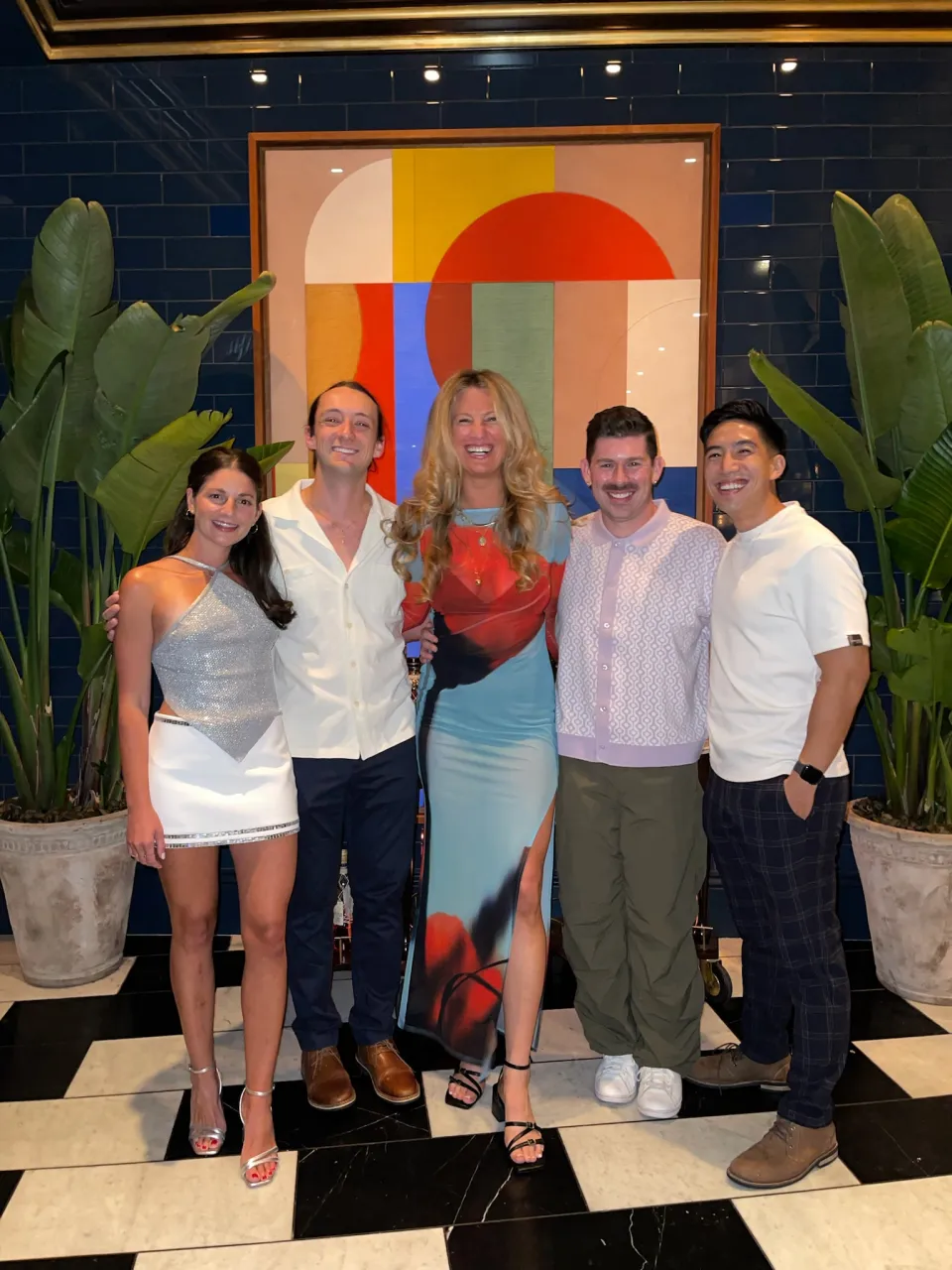 Kevin Leung with Survivor cast members