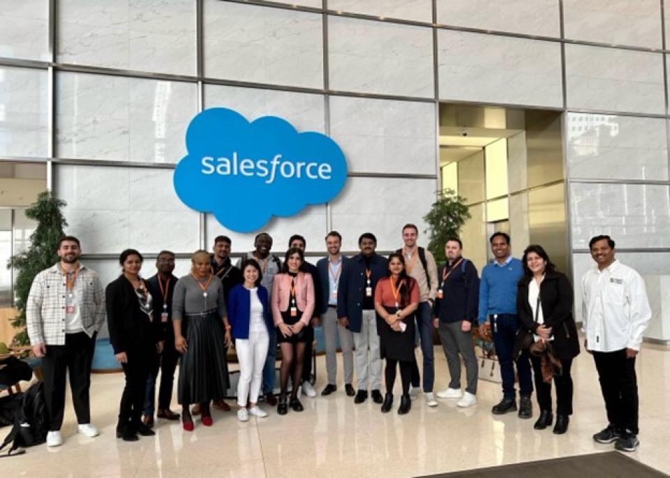 group of people at Salesforce offices
