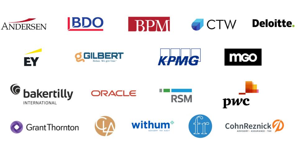 Sampling of hiring company logos