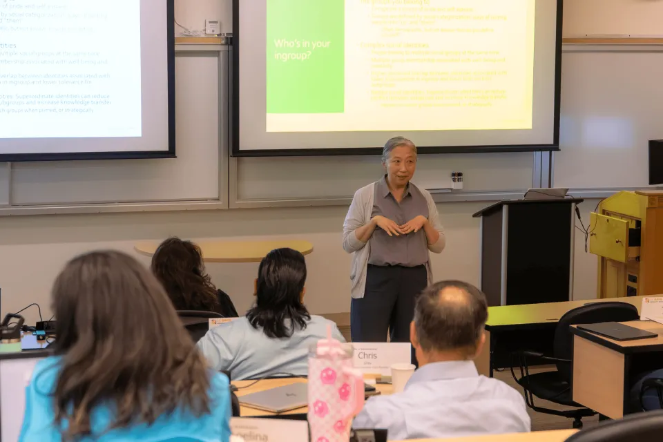 Gina Dokko teaches at the 2025 leadership academy