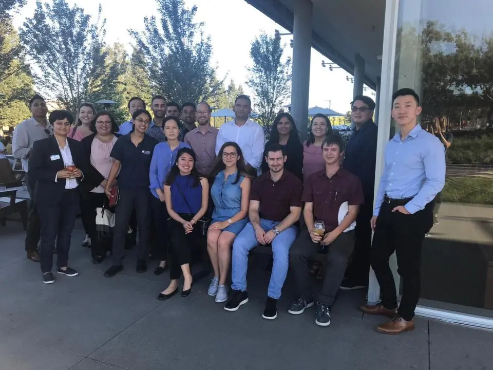 Manik Chandrasekhar with the 2019 Bay Area Part-Time MBA Cohort