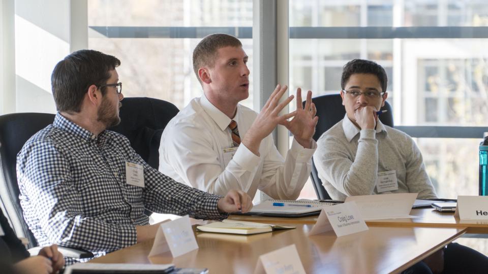 UC Davis business school students in classroom