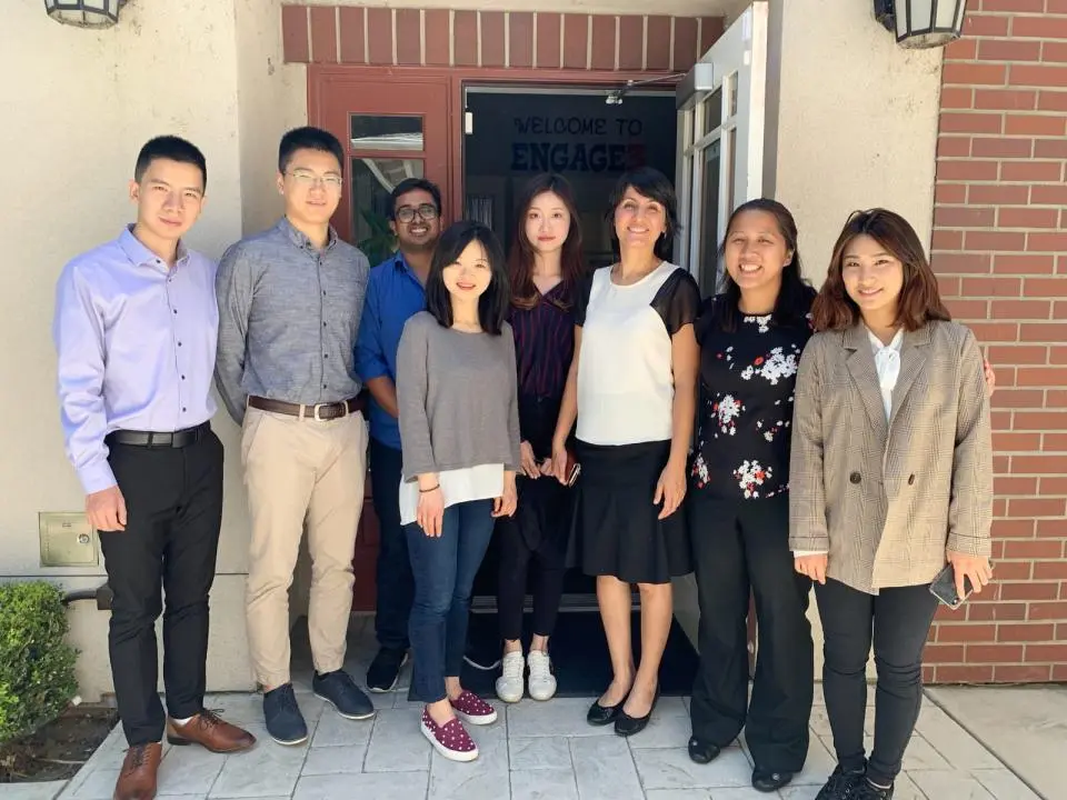Beverly Huang and her practicum team