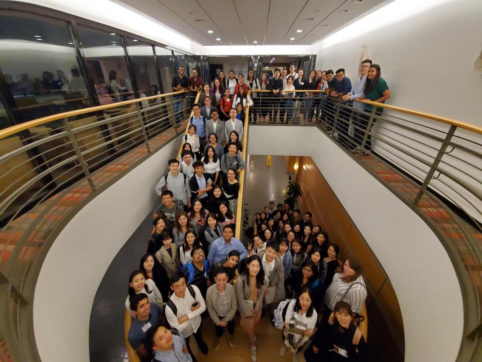 MSBA Class on stairs