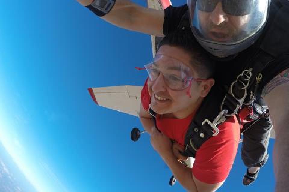 Alfonso skydiving