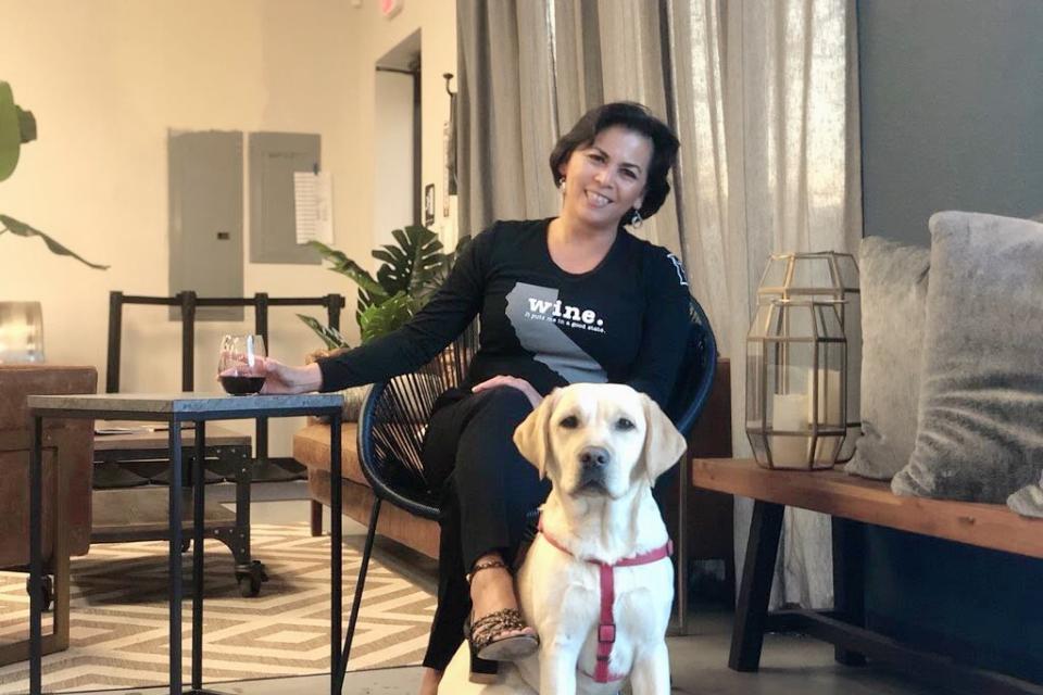 Christy Serrato Pair Anything with dog