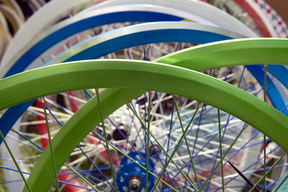 Bike Parts on campus