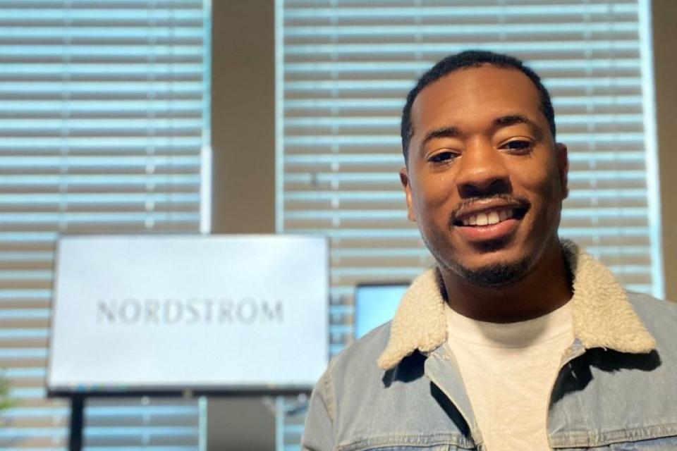 Khristion Lambert working for Nordstrom