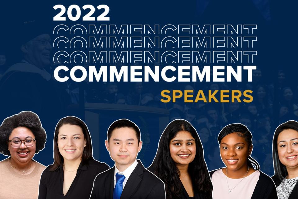 Commencement 2022 Student Speakers