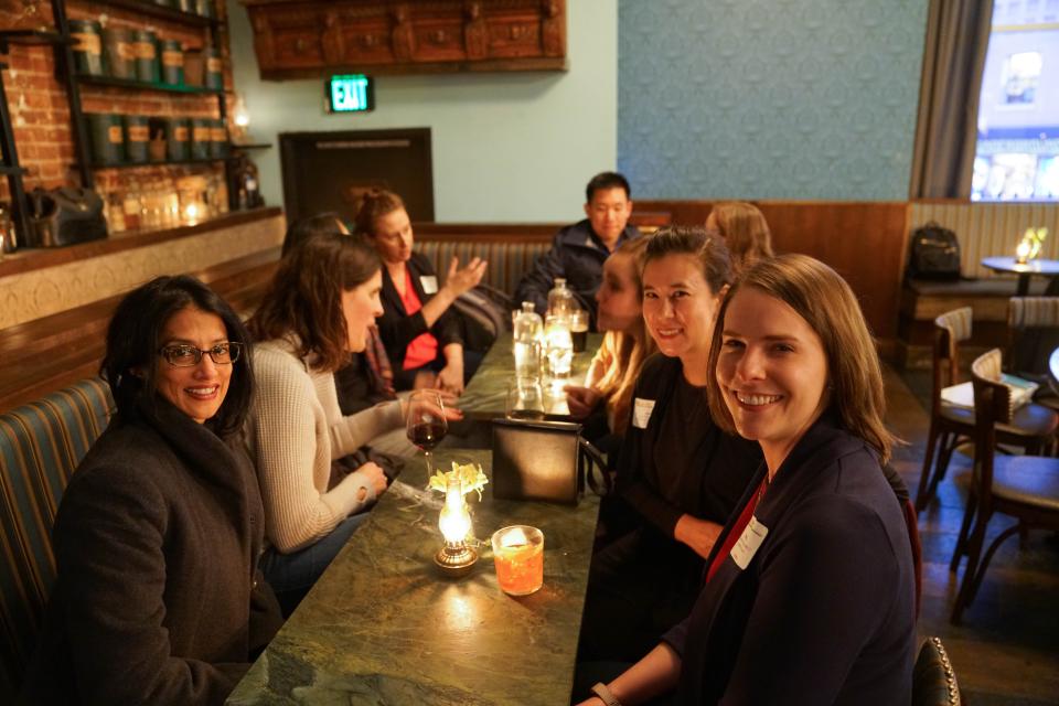 Group of people in a restaurant