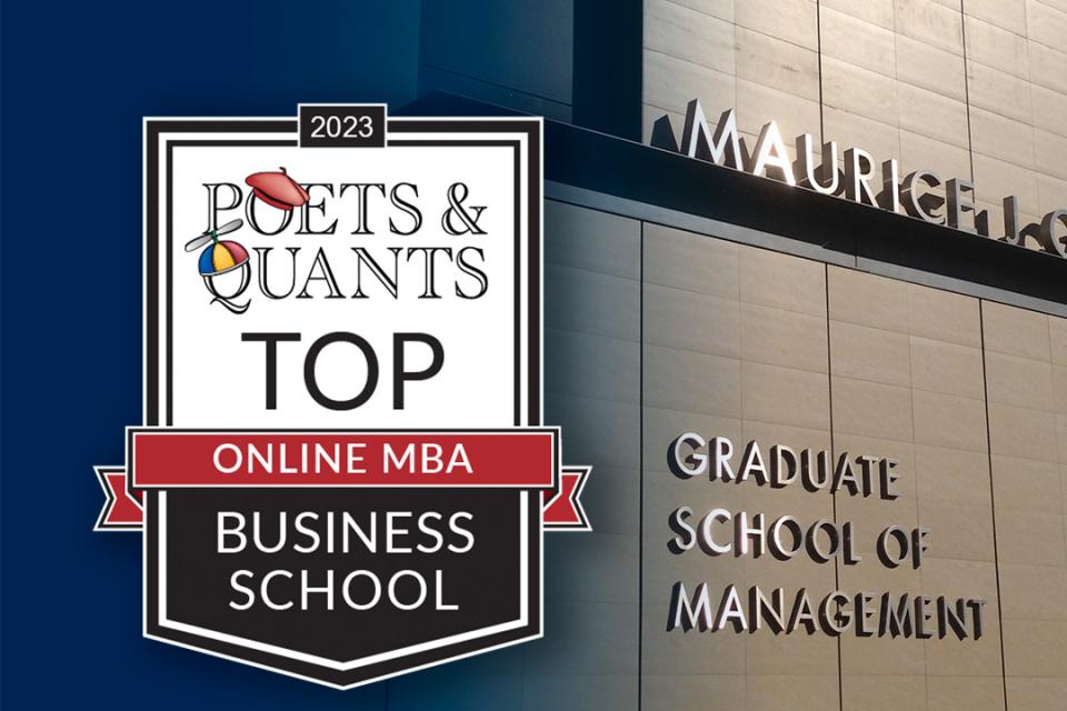 Poets & Quants 2023 Online MBA rankings badge