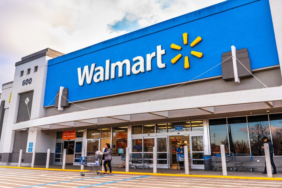 A photo of a Walmart storefront