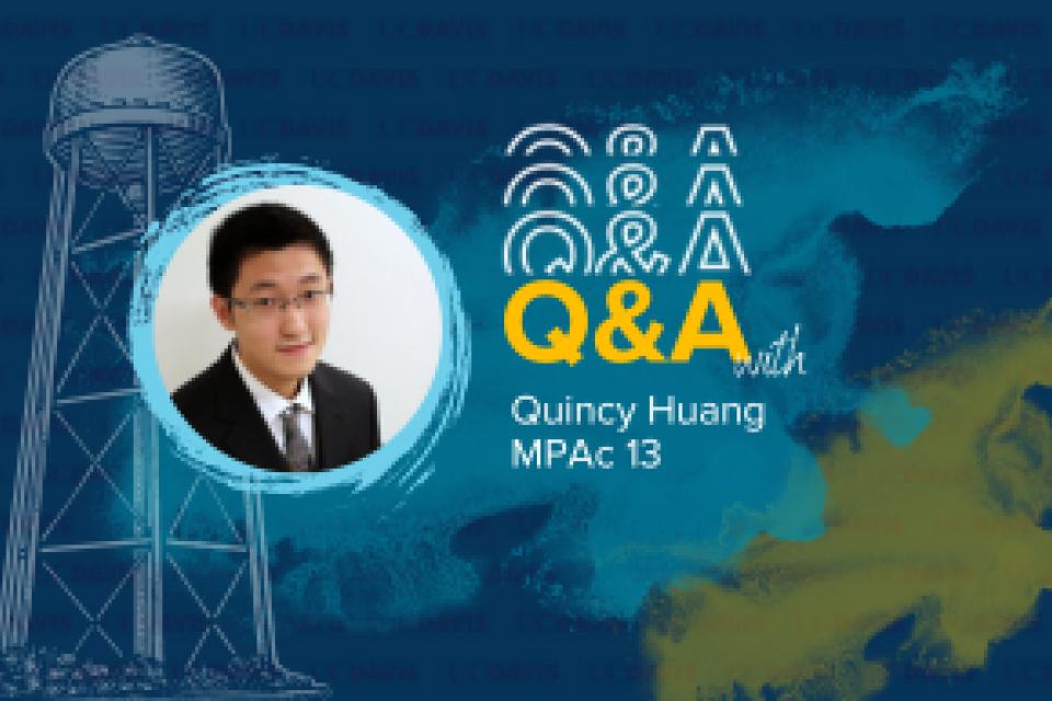 Graphic featuring photo of Quincy Huang
