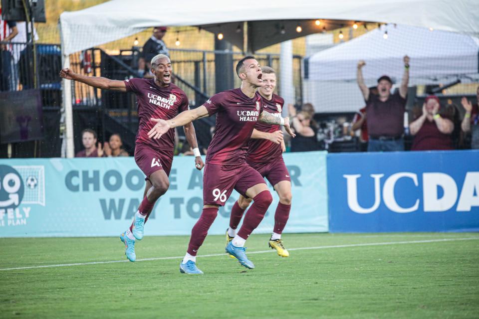 Republic FC players celebrate