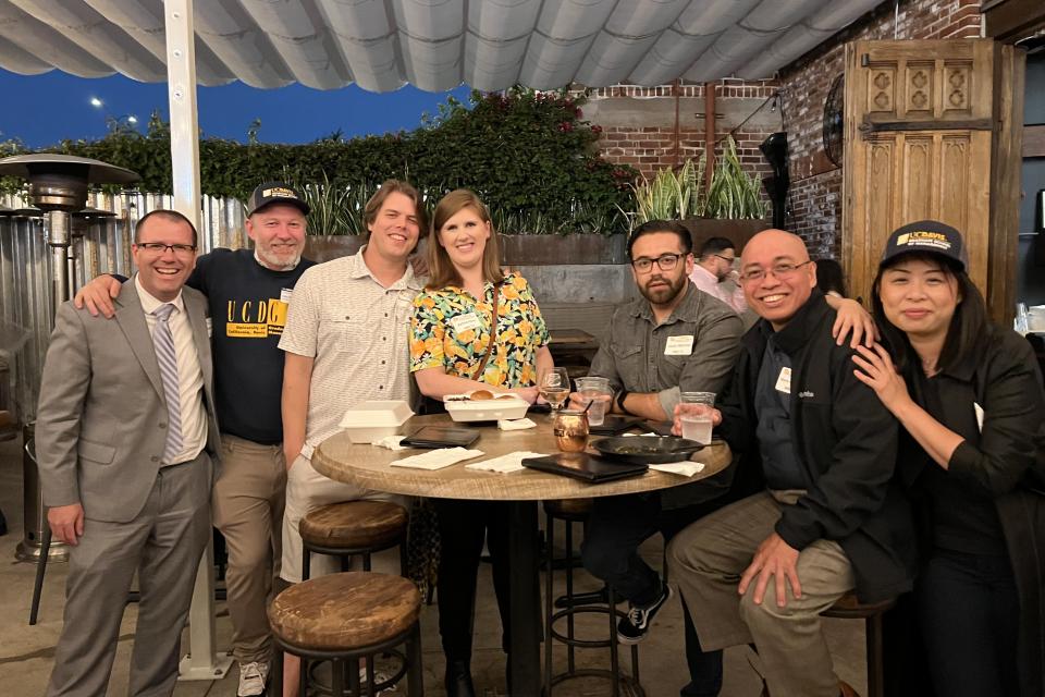 GSM alumni at a networking event