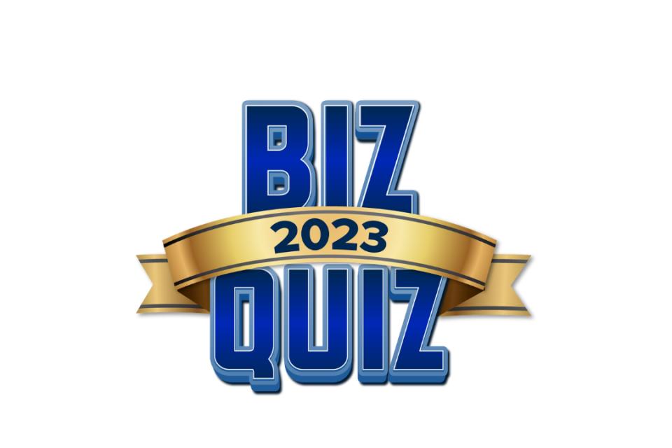 graphic of Biz Quiz 2023 logo