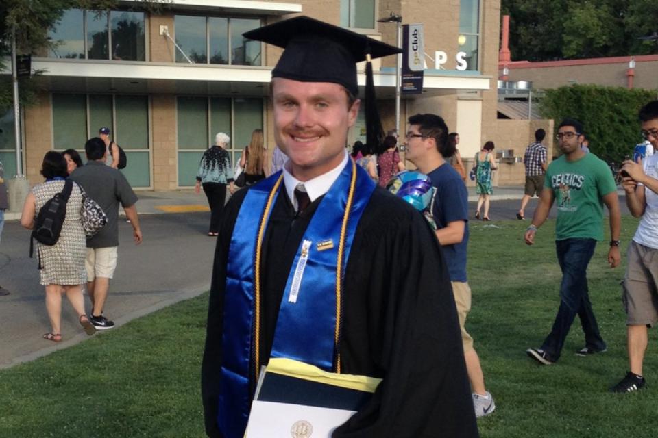 Taylor Stanton at commencement