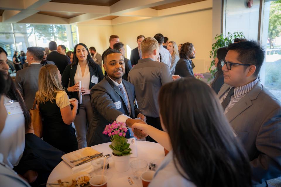 Students at the 2024 Part-Time MBA Orientation