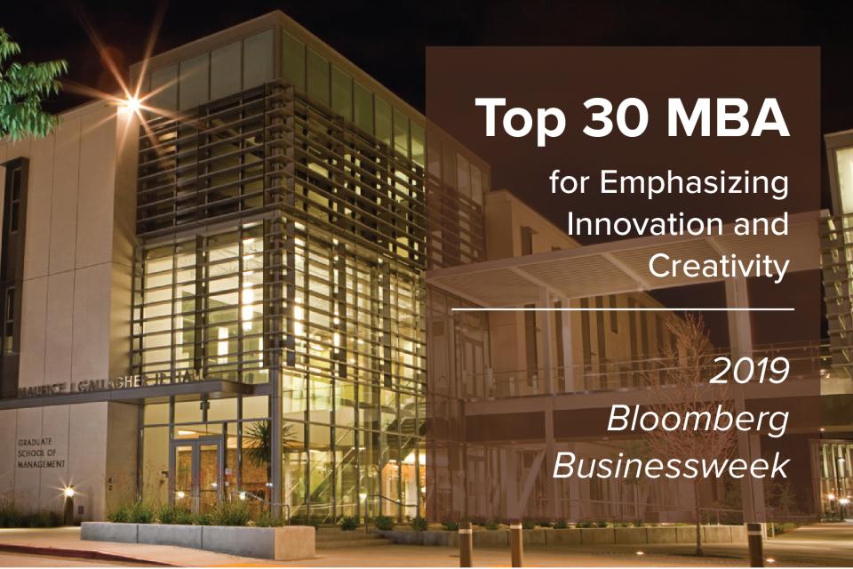 Top 30 MBA For Emphasizing Innovation And Creativity | UC Davis ...